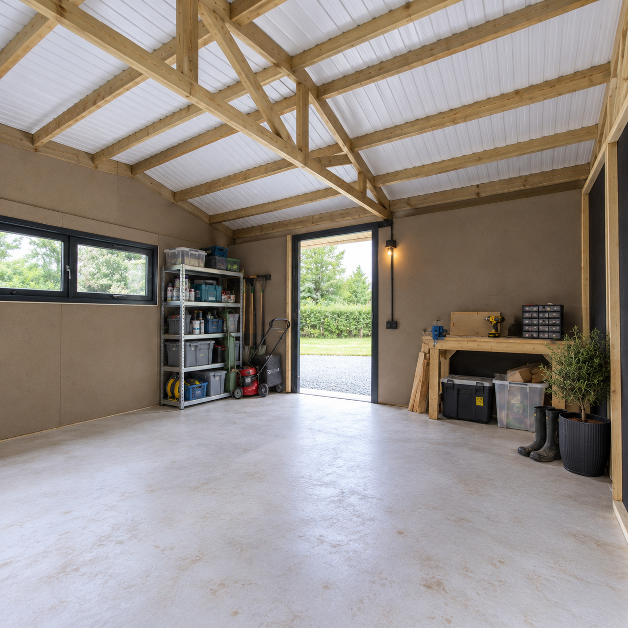Hybrid Building | Car Port | Storage Room | Office - Image 2