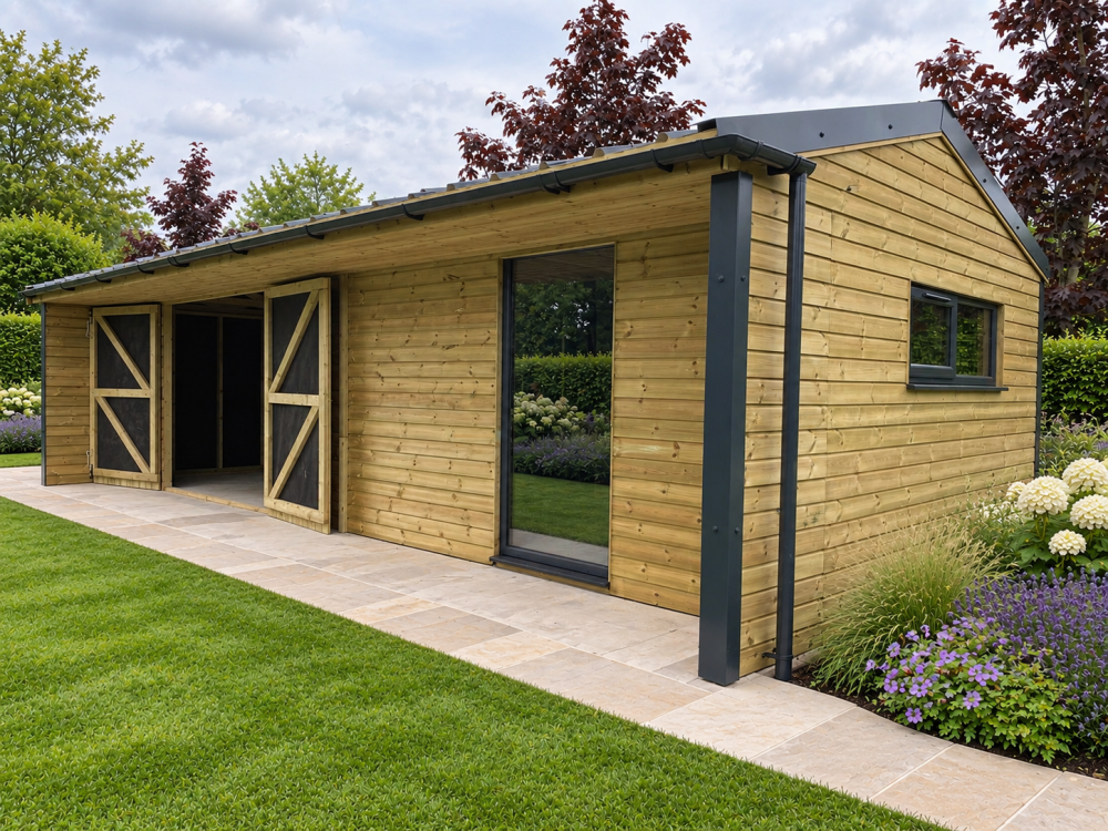 Hybrid Building | Car Port | Storage Room | Office