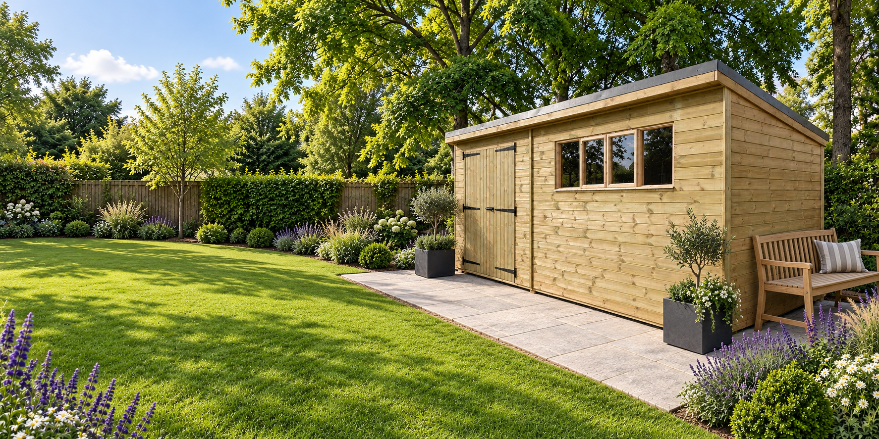 Bespoke timber shed