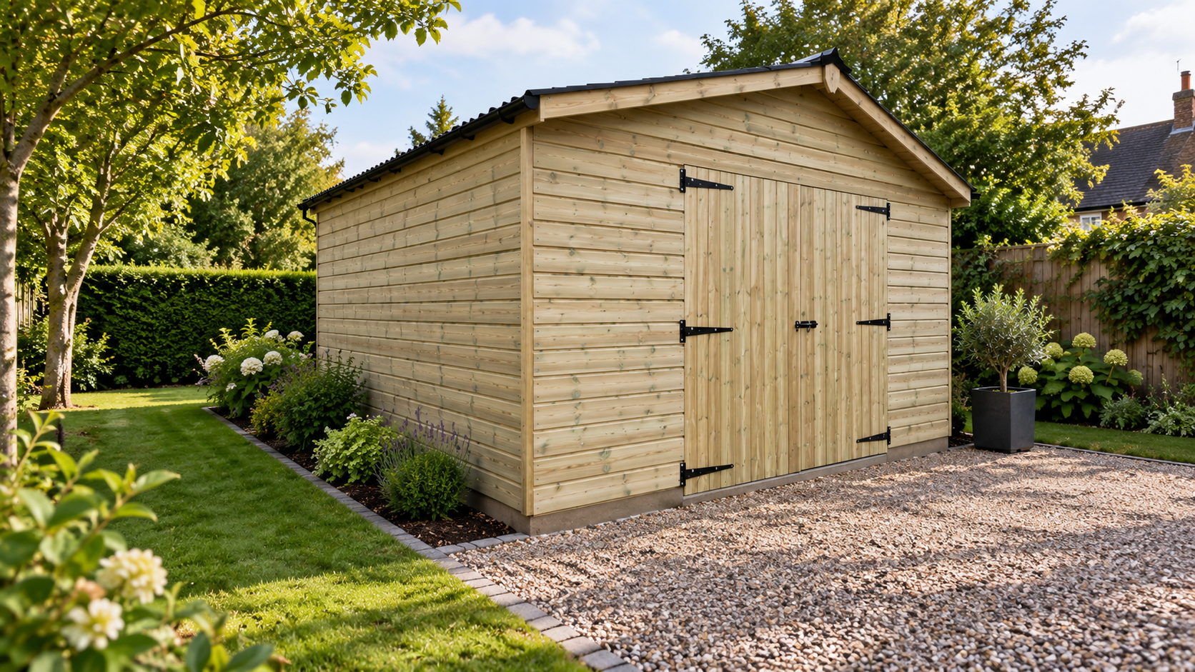 single timber garage single timber garage