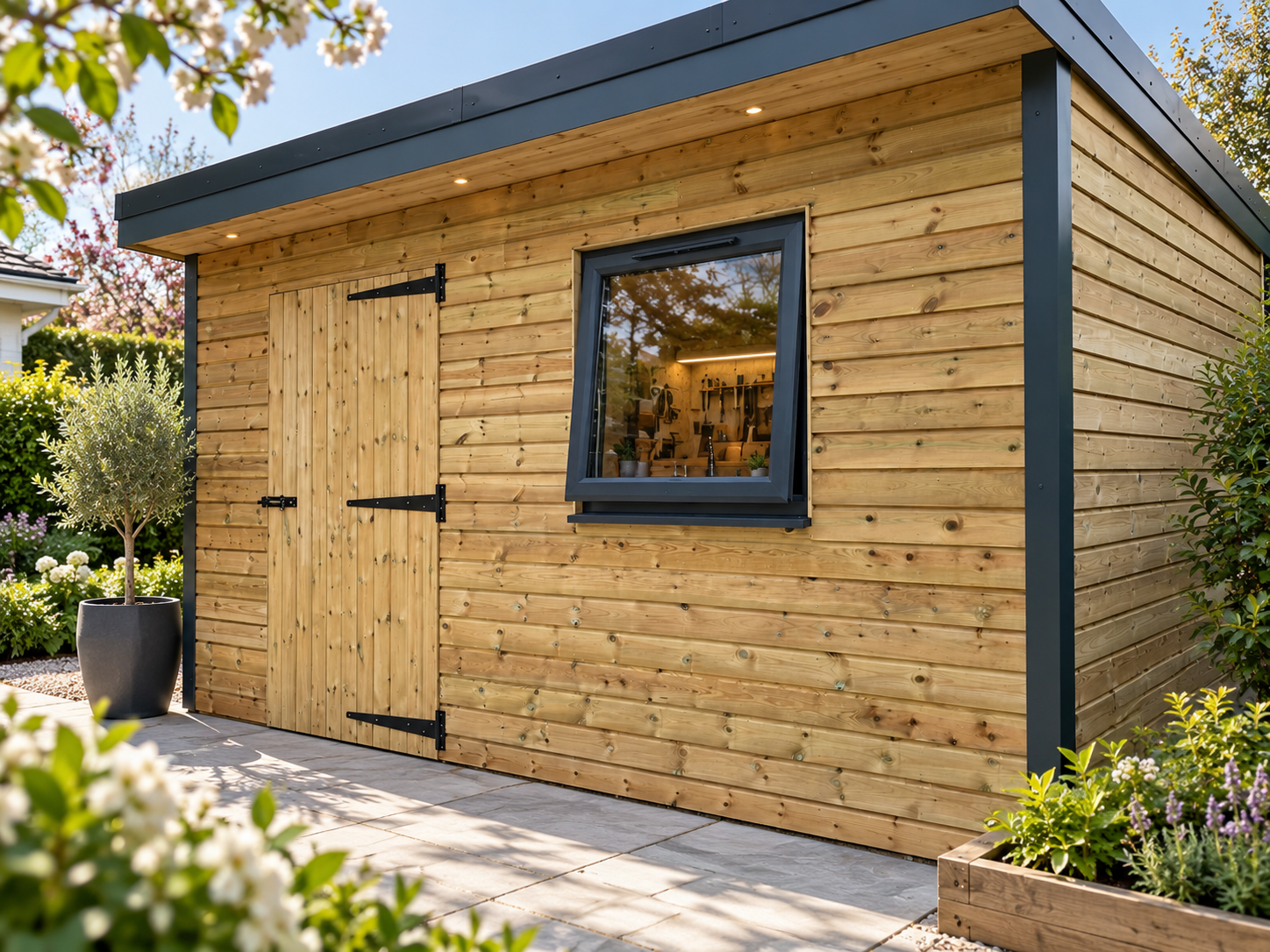 timber hobby workshop single timber garage